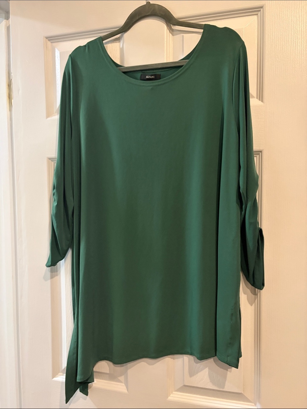 Alfani Emerald Green Flowing Tunic Top